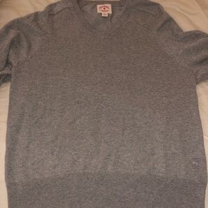 Brooks Brothers Red Fleece V-Neck Sweater